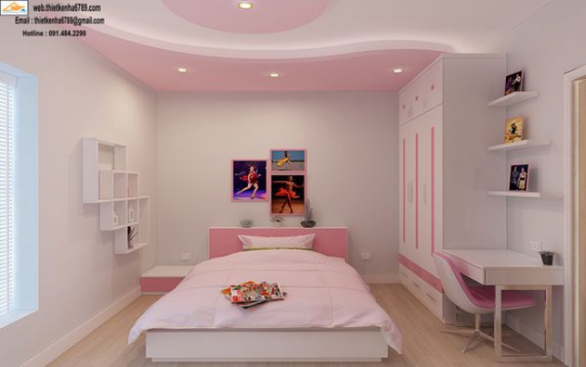 Thiết kế nội thất phòng ngủ hiện đại đẹp - PN189091